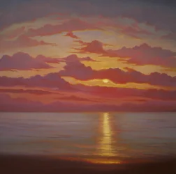 Nordsee, 2005 Sonnenuntergang am Meer